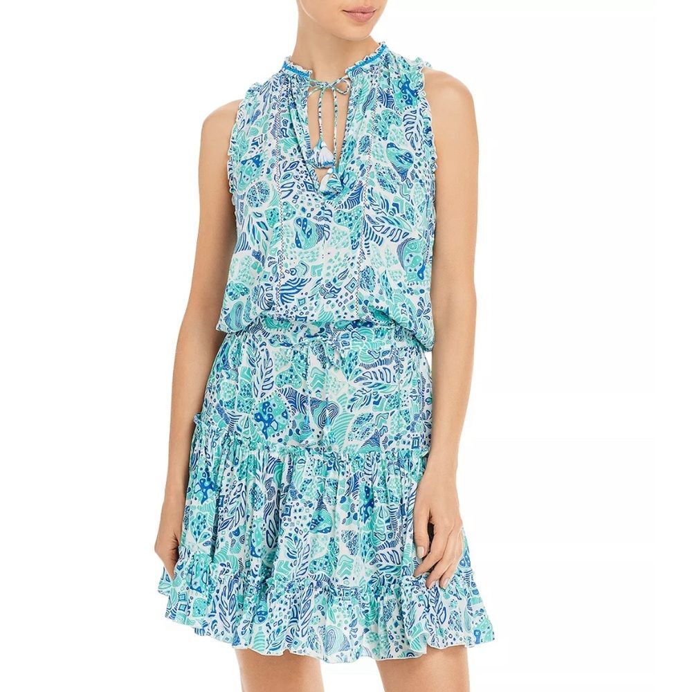 Poupette St. Barth Clara Sleeveless Mini Dress, Revolve, NWT, Size M - Picture 13 of 14